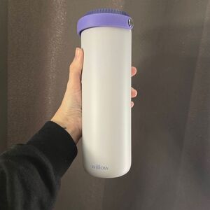 Willow White Bottle with Purple Cap